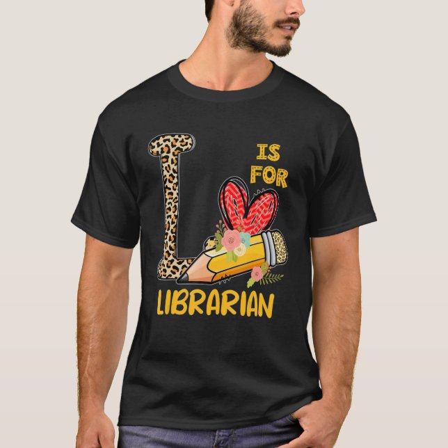 Camiseta L Es Para La Apreciación Bibliotecaria Leopard De  (Anverso)