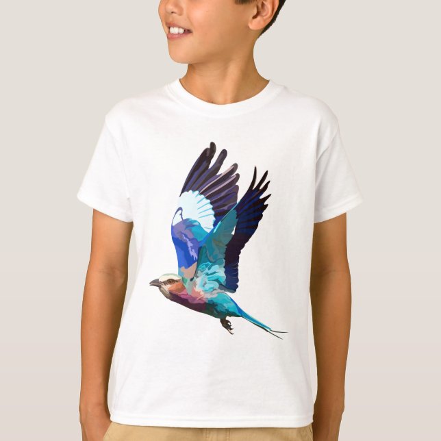 Camiseta L es para Lilac Breast Roller (Anverso)