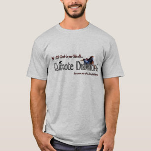 Camiseta L-manga del diamante de Quijote