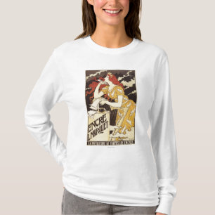 Camiseta L. Marquet Ink Rojo-Dirigió la mujer y la arpa