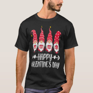 Camiseta L O V E Gnome Feliz Día de San Valentín 2019