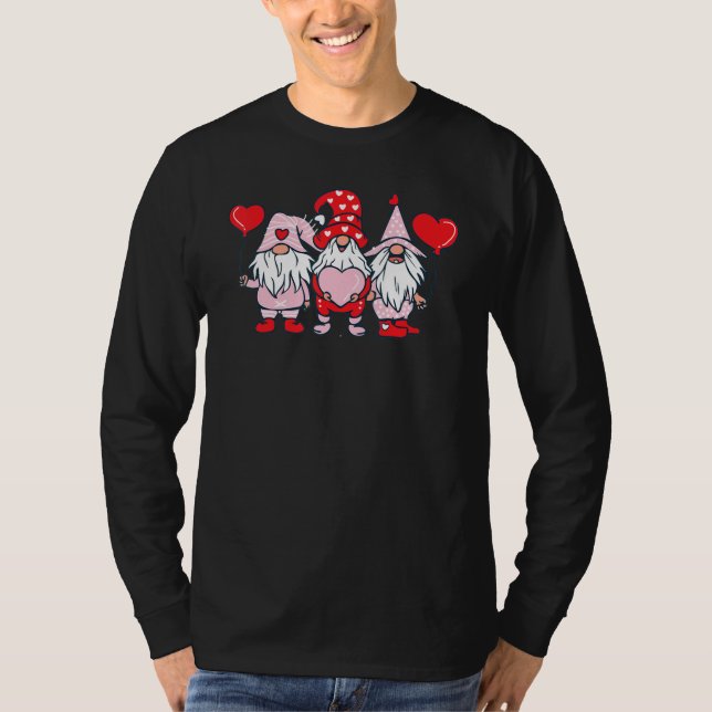 Camiseta L O V E Gnome Happy Valentineu2019s Day (Anverso)