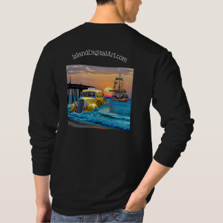 Camiseta L/S masculina con imagen de IslandDigital