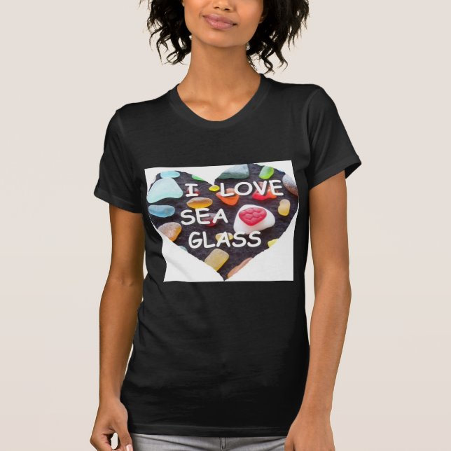 Camiseta l VIDRIO del MAR del AMOR (Anverso)
