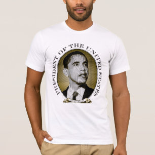 Camiseta La 44.a identificación del presidente los E.E.U.U