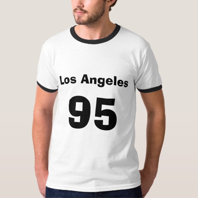 Camiseta LA 95 Front Back Ringer (Anverso)