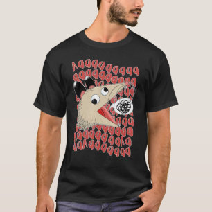 Camiseta La AAAA enfatizó el grito de Possum Eat Trash Stre