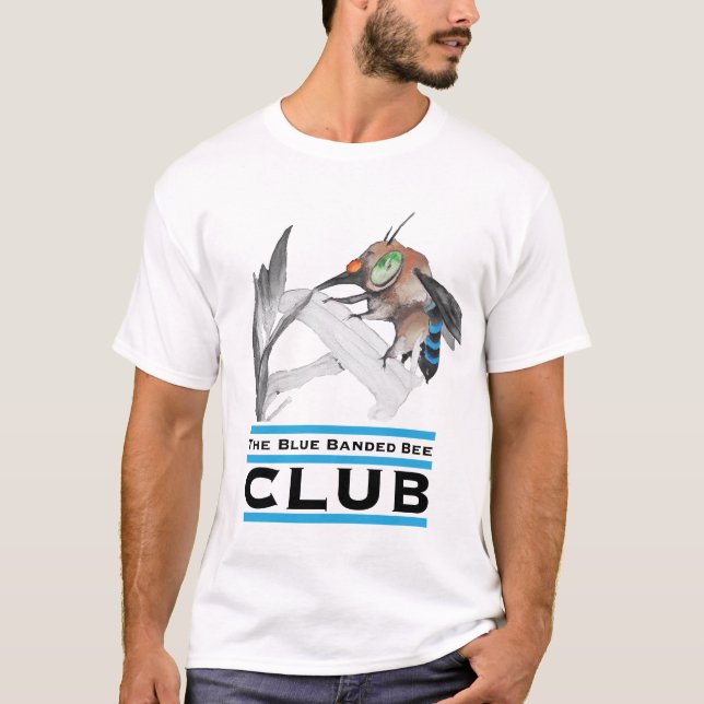 Camiseta La abeja con banderas azules (Anverso)