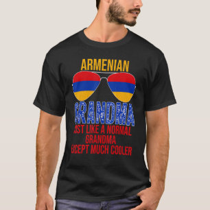 Camiseta La abuela armenia bandera de Armenia gafas de sol