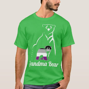 Camiseta La abuela asexual LGBT lleva la bandera del orgull