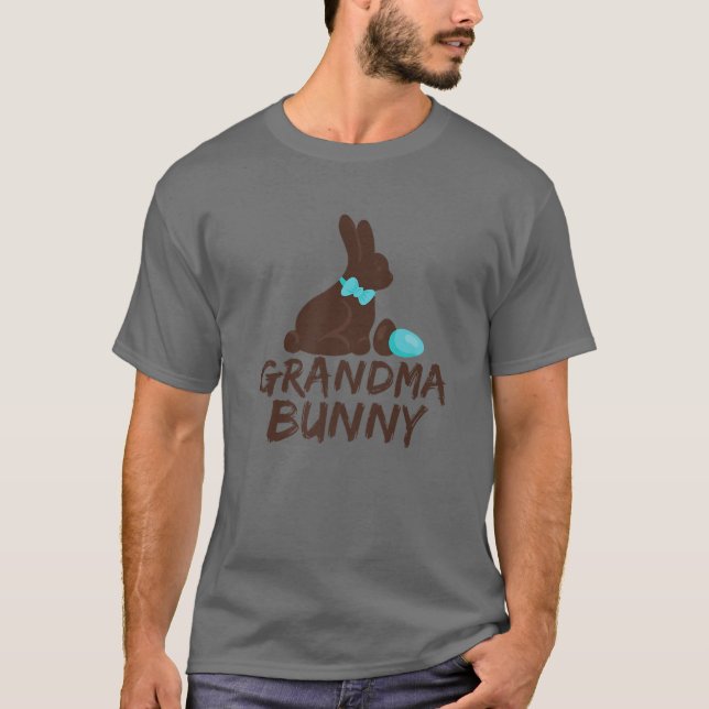 Camiseta La abuela Bunny Chocolate Cute Mateo Fastre Famili (Anverso)