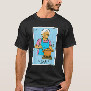 Camiseta La Abuela Cocinera Regalos de Bingo Mexicano Españ