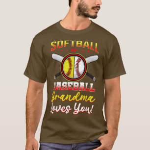 Camiseta La Abuela De Béisbol O Softball Te Ama La Reserva 