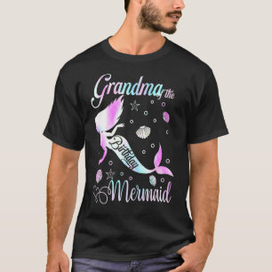 Camiseta La Abuela De La Familia De Fiestas De La Sirena Ch