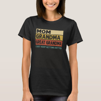 Camiseta La abuela de la mamá de Vintage, la abuela de la a