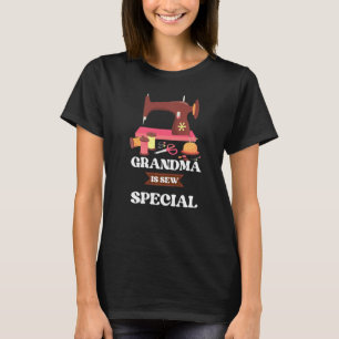 Camiseta La Abuela de la máquina de coser es nueva especial