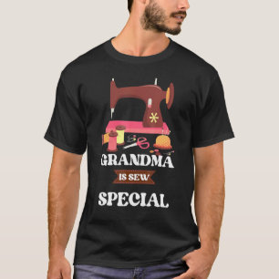 Camiseta La Abuela de la máquina de coser es nueva especial
