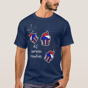 Camiseta La abuela de los bizcochos patrióticos del 4 de ju