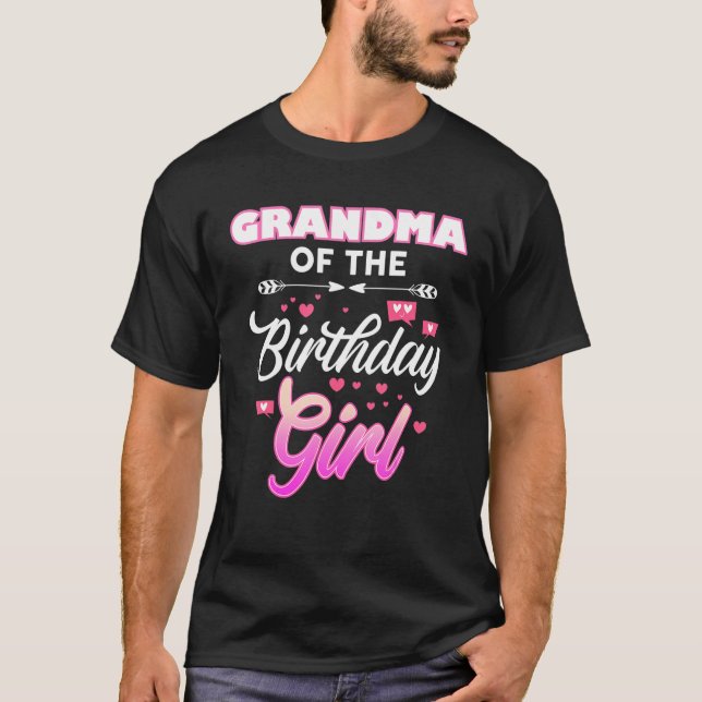 Camiseta La Abuela Del Chica De Cumpleaños Que Coincide Con (Anverso)