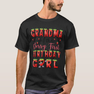 Camiseta La Abuela Del Chica Del Primer Cumpleaños De Berry