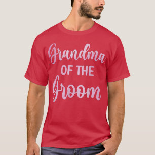 Camiseta La Abuela Del Día De La Boda De Madera Groom Showe