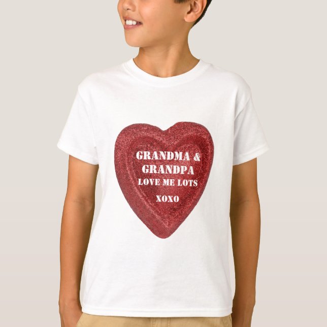 Camiseta La abuela del el día de San Valentín y la abuela (Anverso)