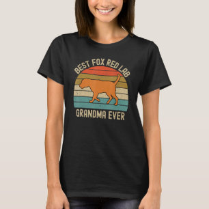Camiseta La abuela del Fox Red Lab mejor nunca Labrador