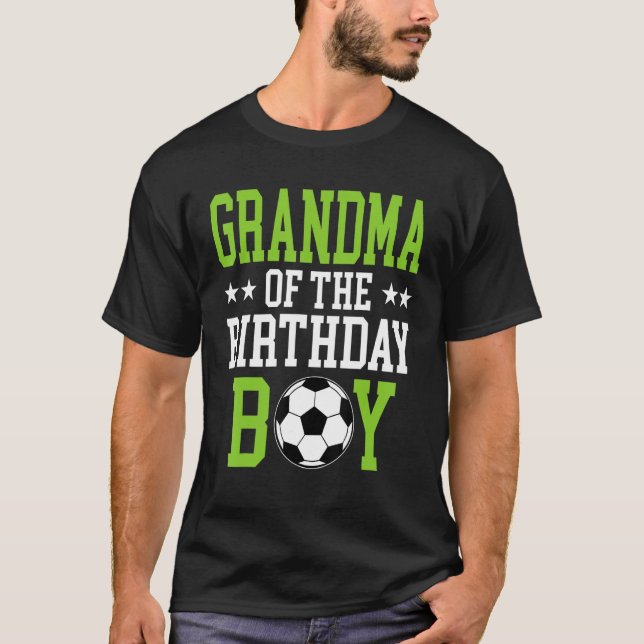 Camiseta La abuela del jugador de fútbol de cumpleaños (Anverso)
