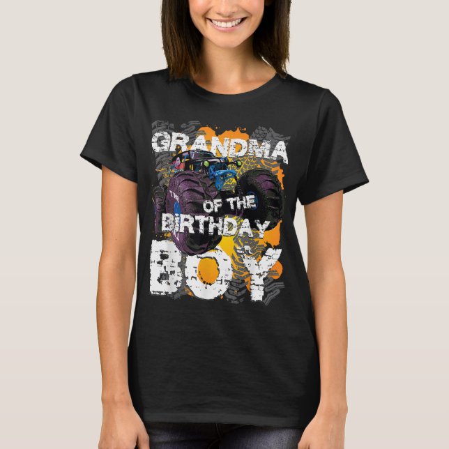 Camiseta La Abuela Del Monstruo Del Niño De Cumpleaños (Anverso)