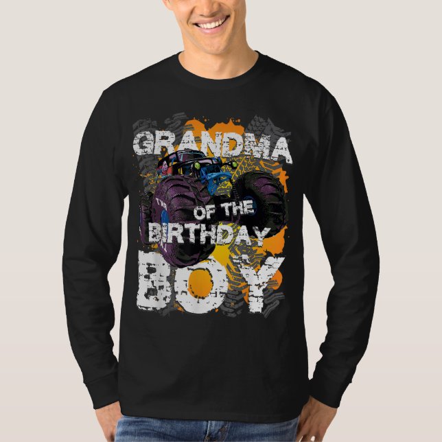 Camiseta La Abuela Del Monstruo Del Niño De Cumpleaños (Anverso)