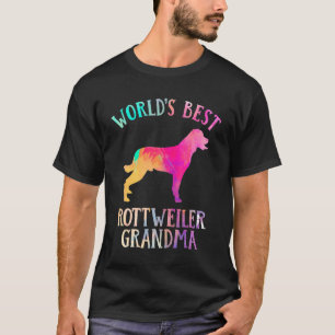 Camiseta La abuela del perro Rottie Worldu2019s Mejor Rottw