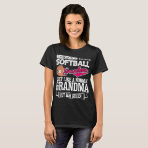 Camiseta La abuela del softball apenas tiene gusto de una