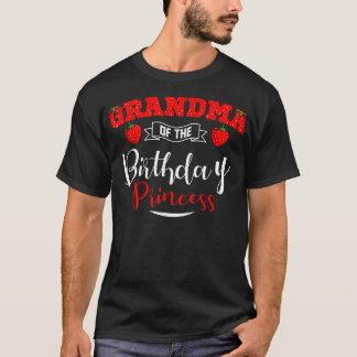 Camiseta La Abuela Del Tema De La Fresa De La Princesa De C