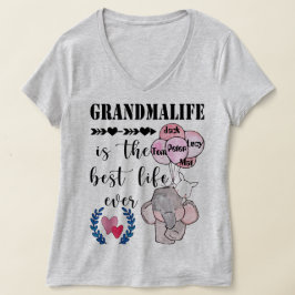 Camiseta La Abuela Es La Mejor Abuela Personalizada De La V