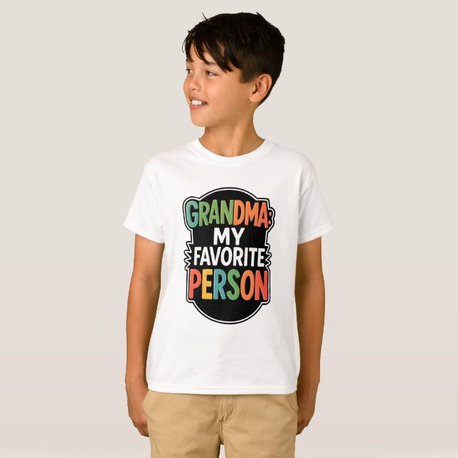 Camiseta La abuela es mi persona favorita (Anverso completo)