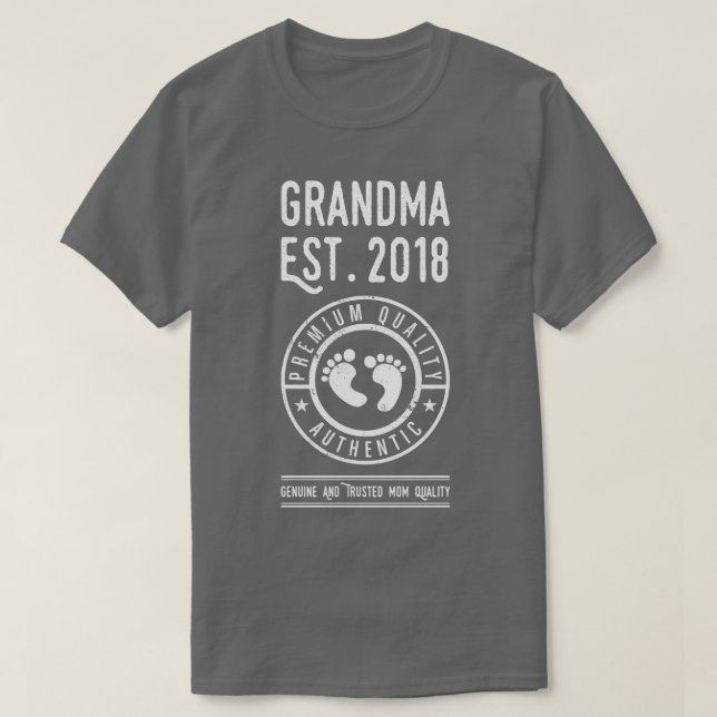 Camiseta La Abuela Este 2018 Se Espera Un Regalo De Recién  (Diseño del anverso)