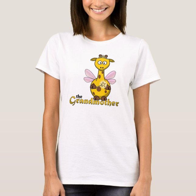 Camiseta La abuela Giraffe Fairy GodMom (Anverso)