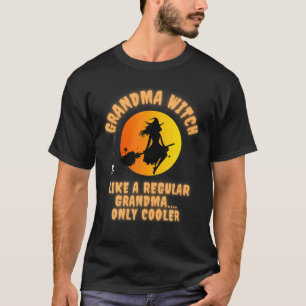 Camiseta La Abuela Halloween Ropa De Brujas Como Un Vestido