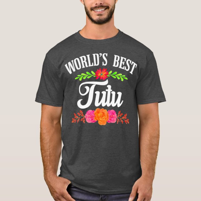 Camiseta La    abuela hawaiana mejor tutu (Anverso)