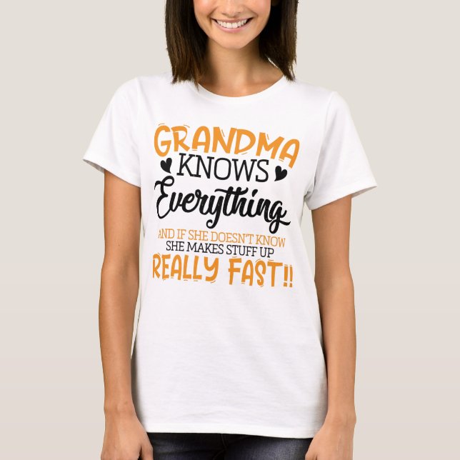 Camiseta La abuela lo sabe todo (Anverso)
