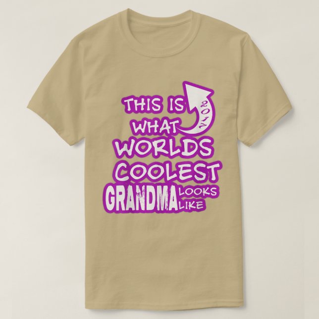 Camiseta La abuela más genial del mundo  (Diseño del anverso)