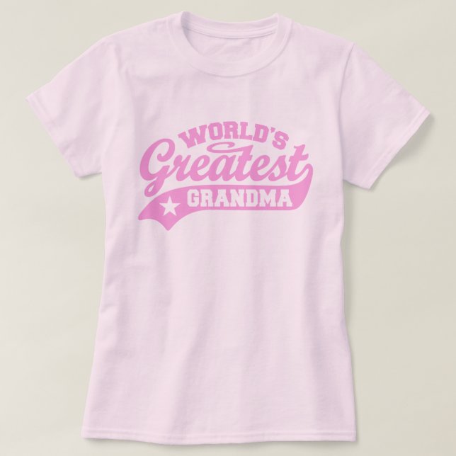 Camiseta La abuela más grande del mundo (Diseño del anverso)