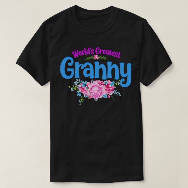 Camiseta La abuela más grande del mundo (Diseño del anverso)