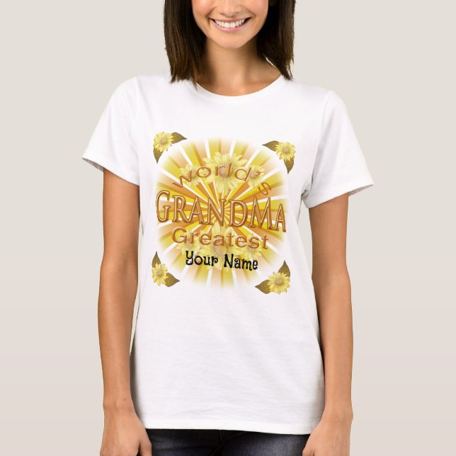 Camiseta La abuela más grande del mundo de Daisy (Anverso)