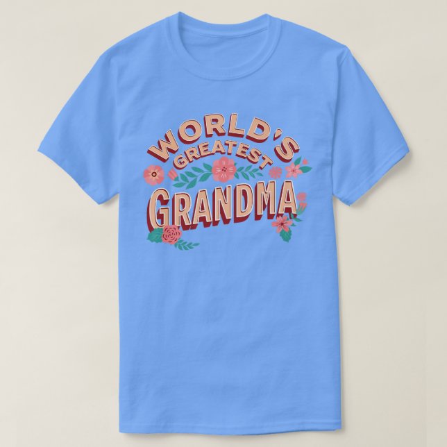 Camiseta La abuela más grande del mundo, la abuela Grand (Diseño del anverso)