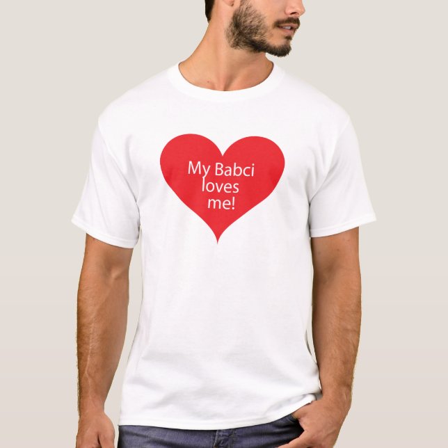 Camiseta La abuela me ama Babci (Anverso)