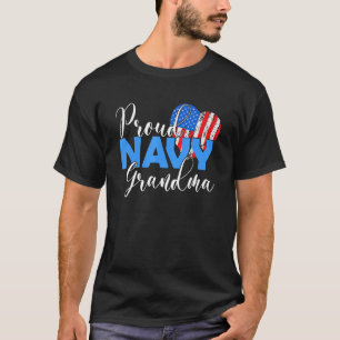 Camiseta La abuela orgullosa y orgullosa de Estados Unidos 