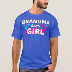 Camiseta La abuela que revela el género dice que el chica h