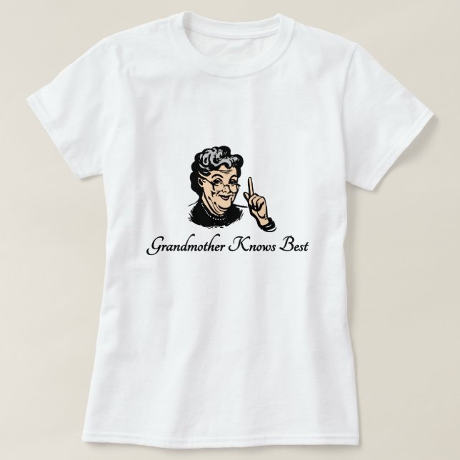 Camiseta La abuela sabe mejor (Diseño del anverso)