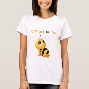 Camiseta La Abuela Sonriente De Baby Shower Para Ser Camise